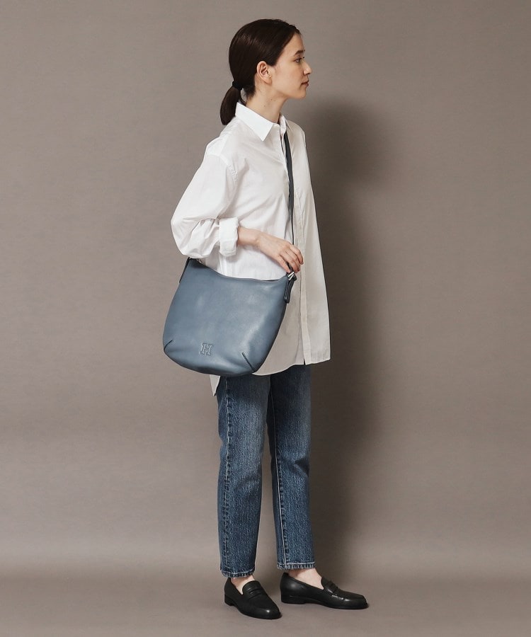 ソーロ】レザーショルダーバッグ M 2WAY 本革（商品番号：P25-20609