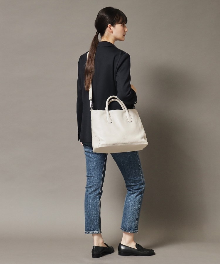 デュオCMH】レザーハンドバッグ L 2WAY 本革 A4サイズ ビジネスバッグ