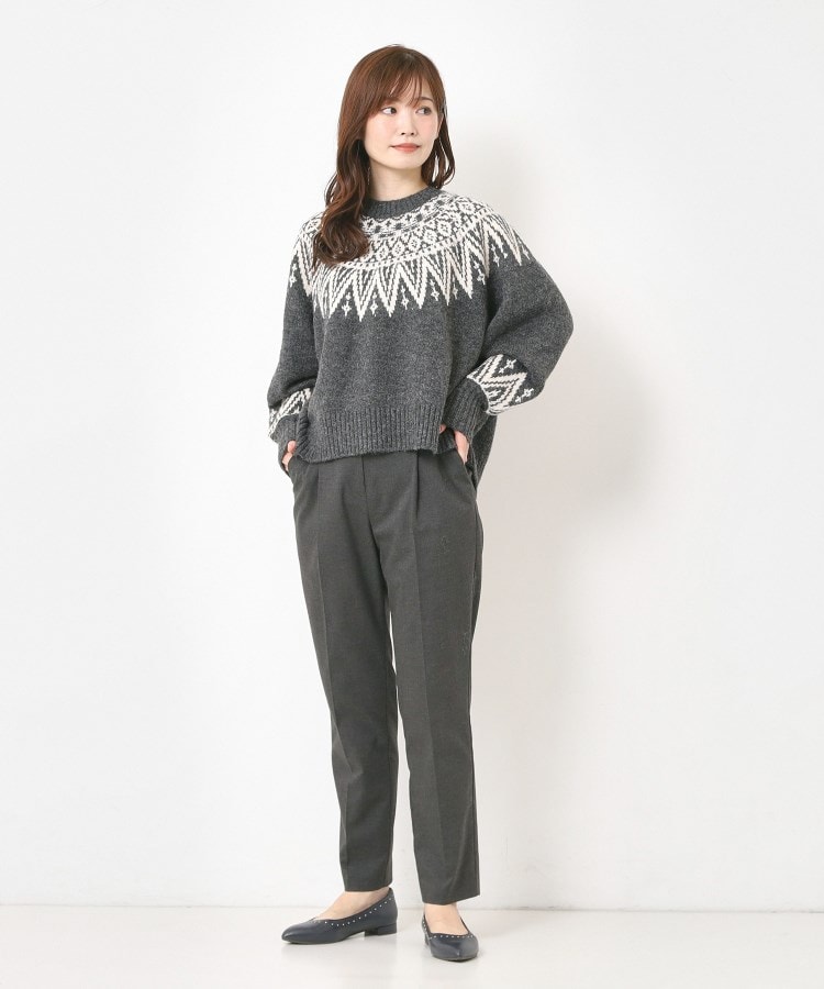 シャギージャカードワイドラグランニット（ニット/セーター） | ZAMPA