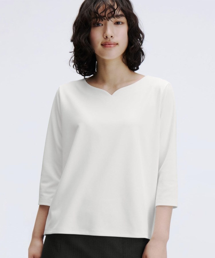 UVカット／汗ジミ抑制】透けないカットソー【7分袖／S～3L