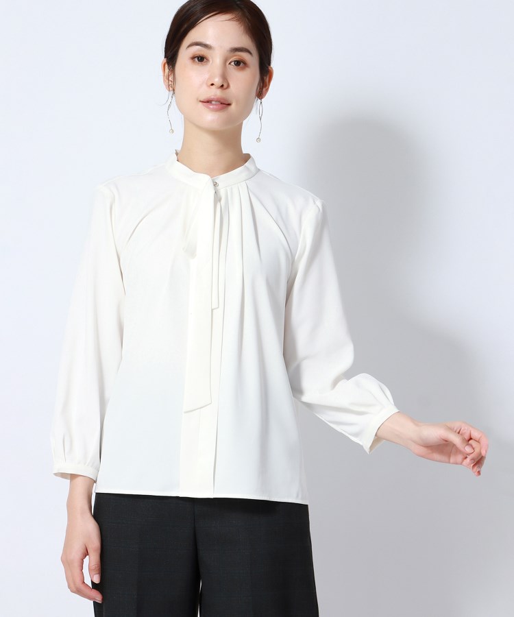 洗える】ジョーゼット ボウタイブラウス（シャツ・ブラウス） | ANCHOR