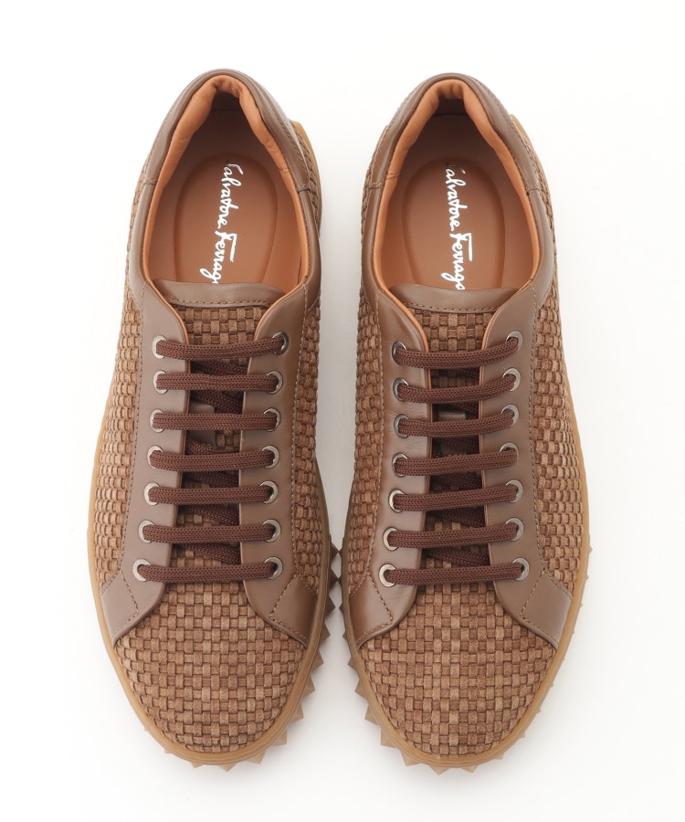 FERRAGAMO(フェラガモ) 編み込フラットシューズ（スニーカー） | OFF