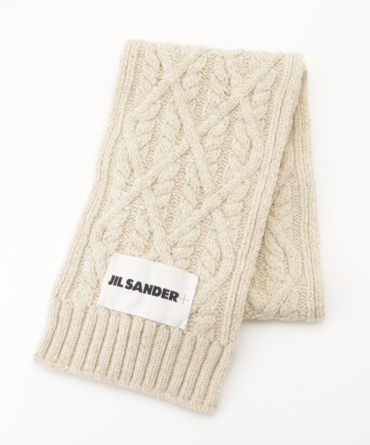 JIL SANDER(ジル サンダー) メランジ編みマフラー（ストール・マフラー