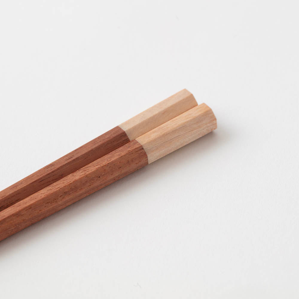 MARUNAO(マルナオ) 上箸 八角箸 WPC+紫檀 白 220 WPCS220W |キッチン