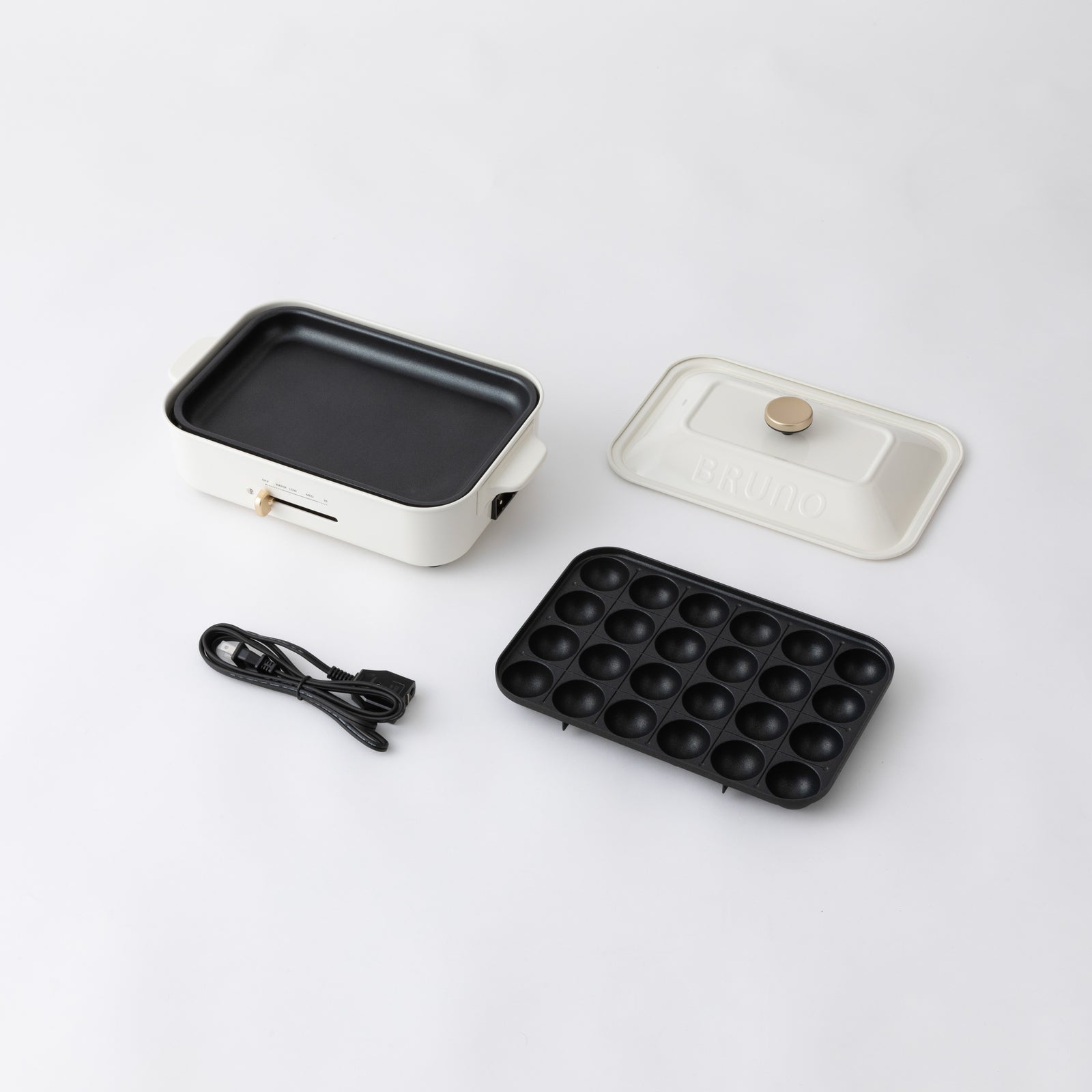 おまけ付き！】BRUNO（ブルーノ）コンパクトホットプレート ホワイト