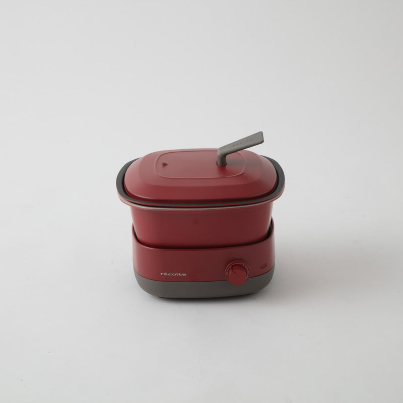 recolte（レコルト）ポットデュオ キャレ レッド RPD-4(R) |キッチン