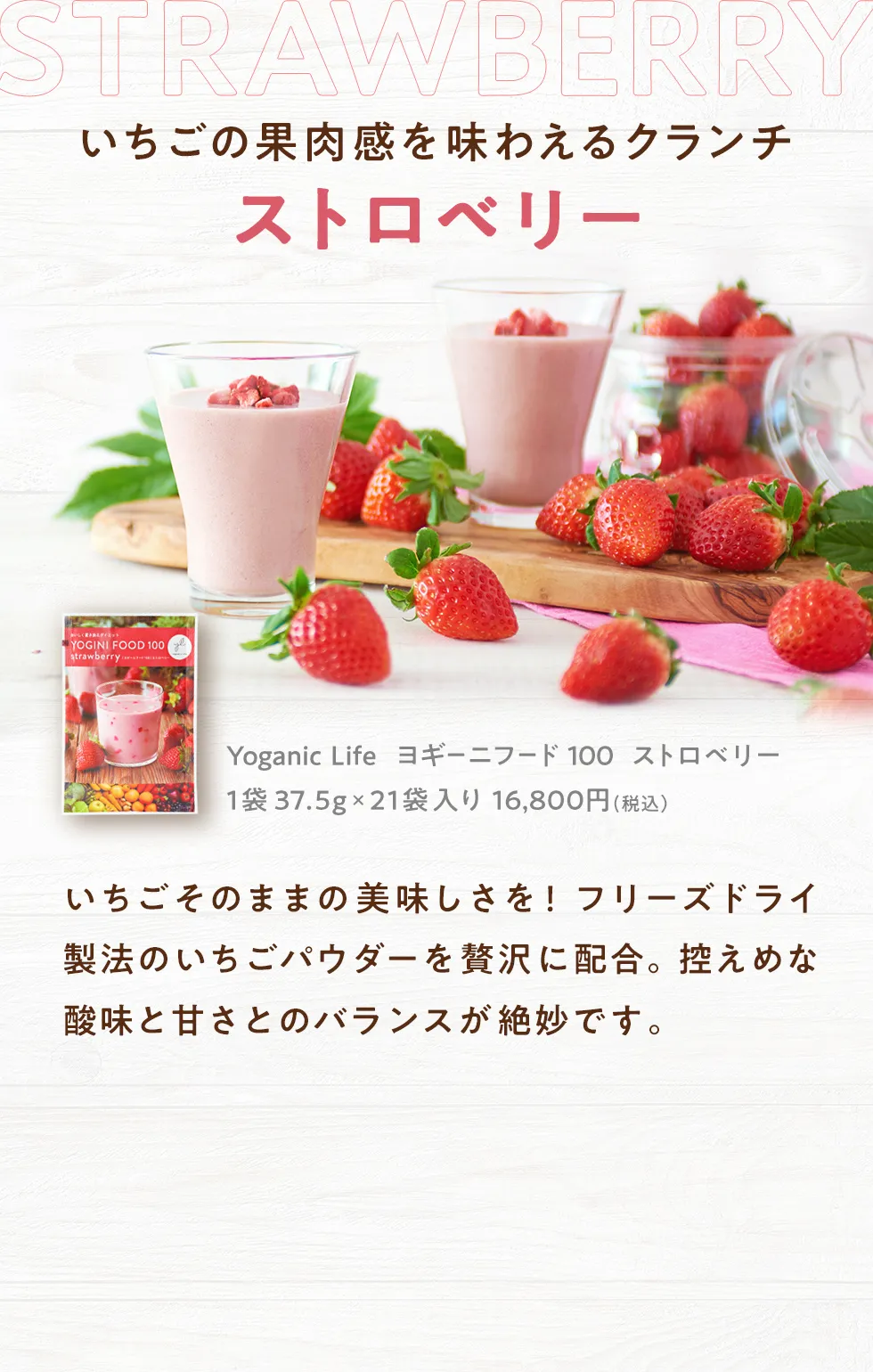 LAVA YOGINI Food100 ストロベリー YOGINI FOOD 100 ストロベリー Lava