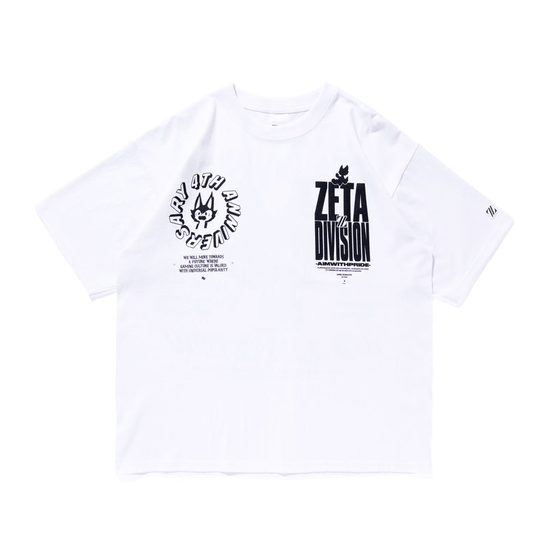 ZETA DIVISION 4TH ANNIVERSARY TEE / WHITE – ZETA DIVISION STORE