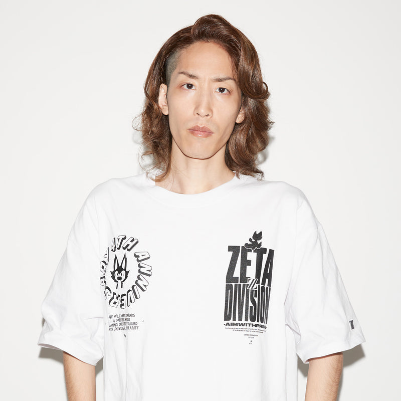 ZETA DIVISION 4TH ANNIVERSARY TEE / WHITE – ZETA DIVISION STORE