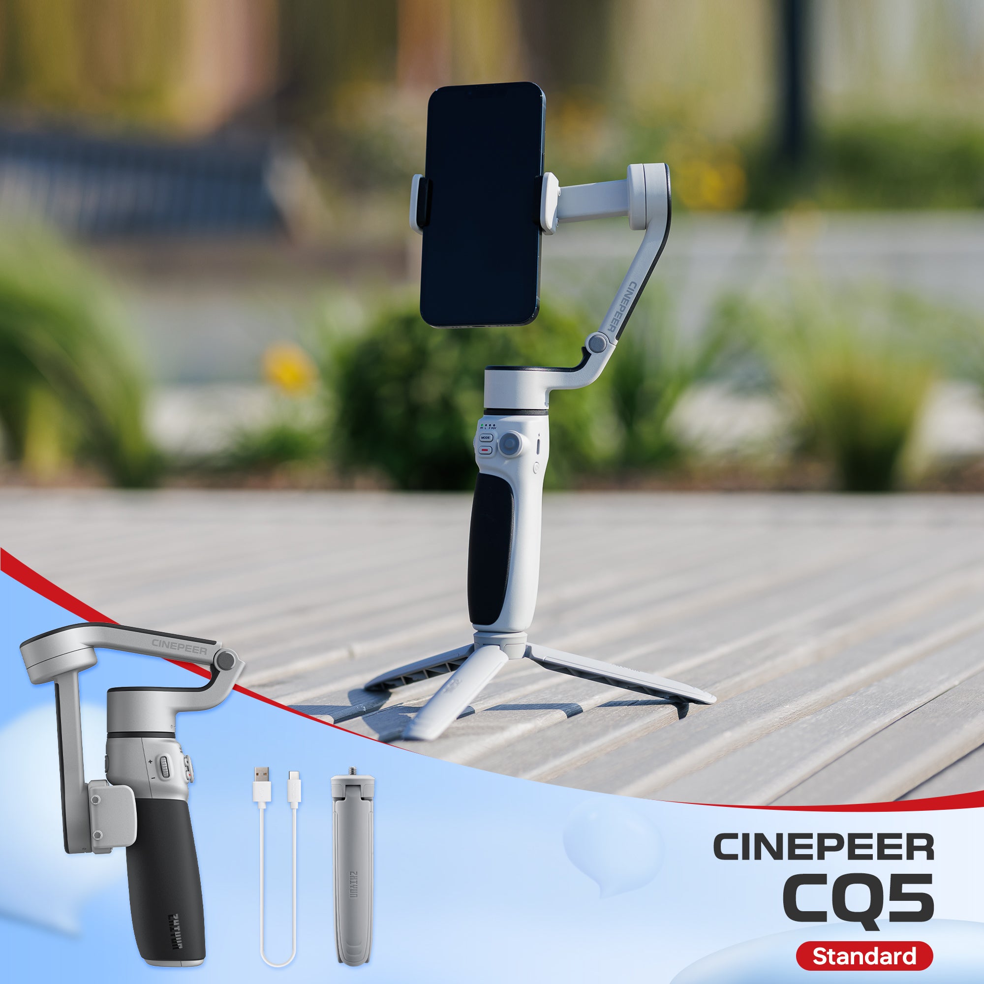 ZHIYUN CINEPEER CQ5: Smart AI Tracking & Voice Control Stabilizer
