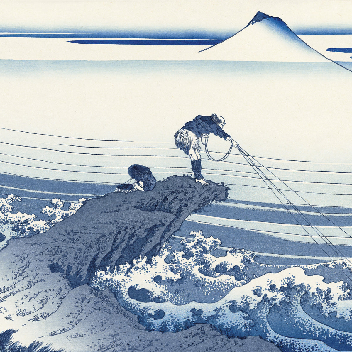 Katsushika Hokusai（葛飾北斎） The Lone Fisherman at Kajikazawa