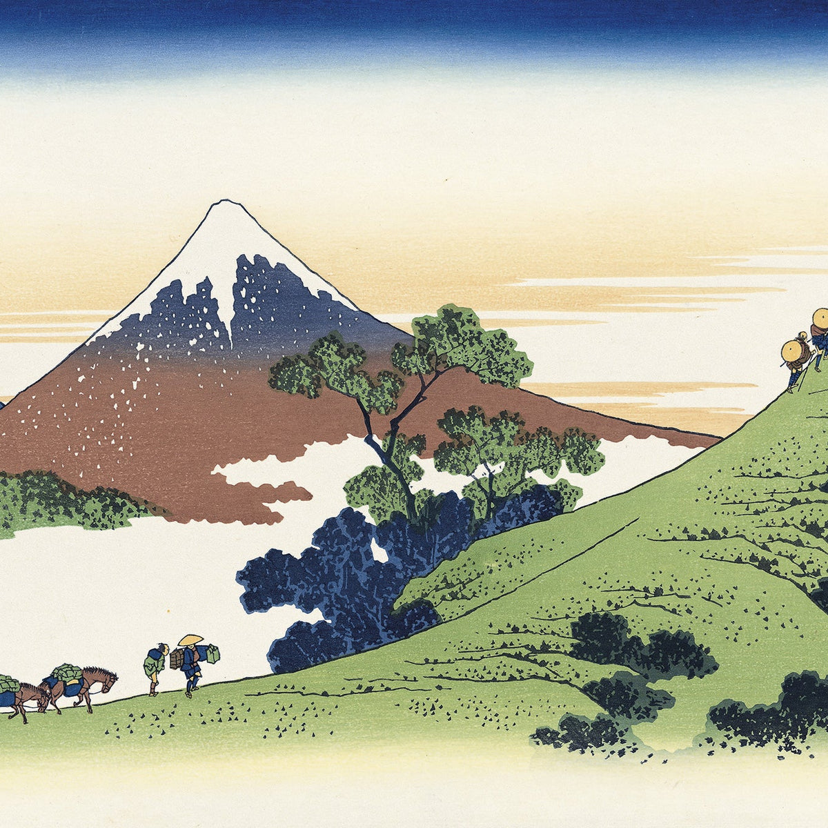 Katsushika Hokusai（葛飾北斎） 葛飾北斎「富嶽三十六景 甲州犬目峠