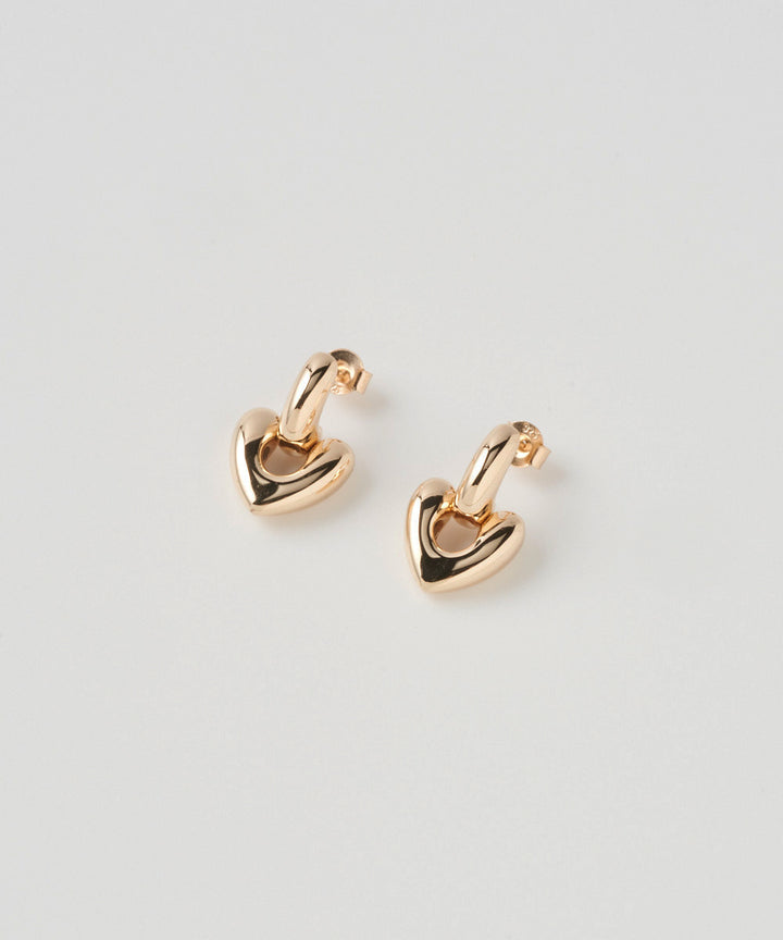 ANNIKA INEZ | Heart Drop Earrings ハートドロップ ピアス - アマン