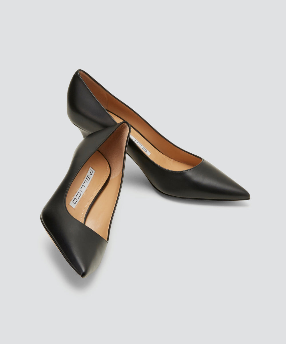 PELLICO スムース パンプス 6.5cm BLACK パンプス AMAN ONLINE STORE