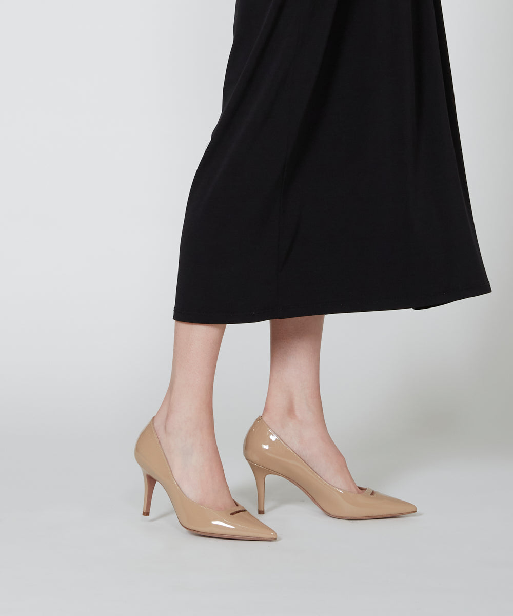 PELLICO | アネッリ エナメル パンプス 8.0cm BEIGE - アマン