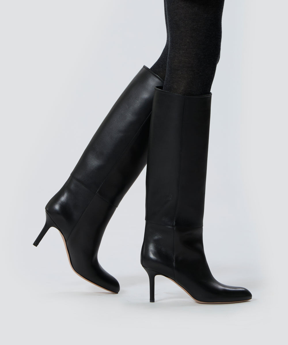 PELLICO ロングブーツ 8.0cm BLACK ブーツ AMAN ONLINE STORE アマン