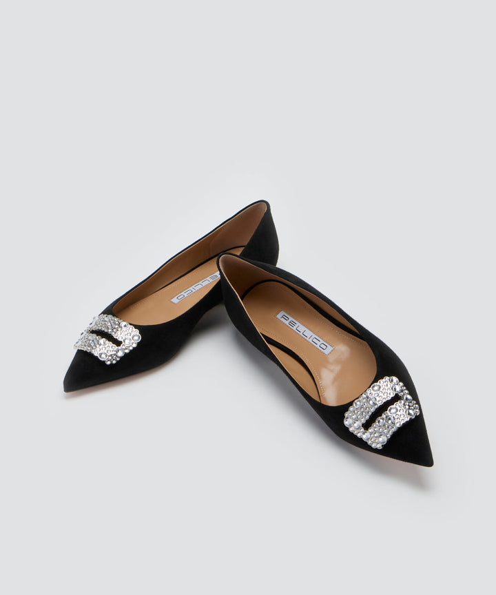 PELLICO | アネッリフィッビア スウェード パンプス 1.0cm BLACK