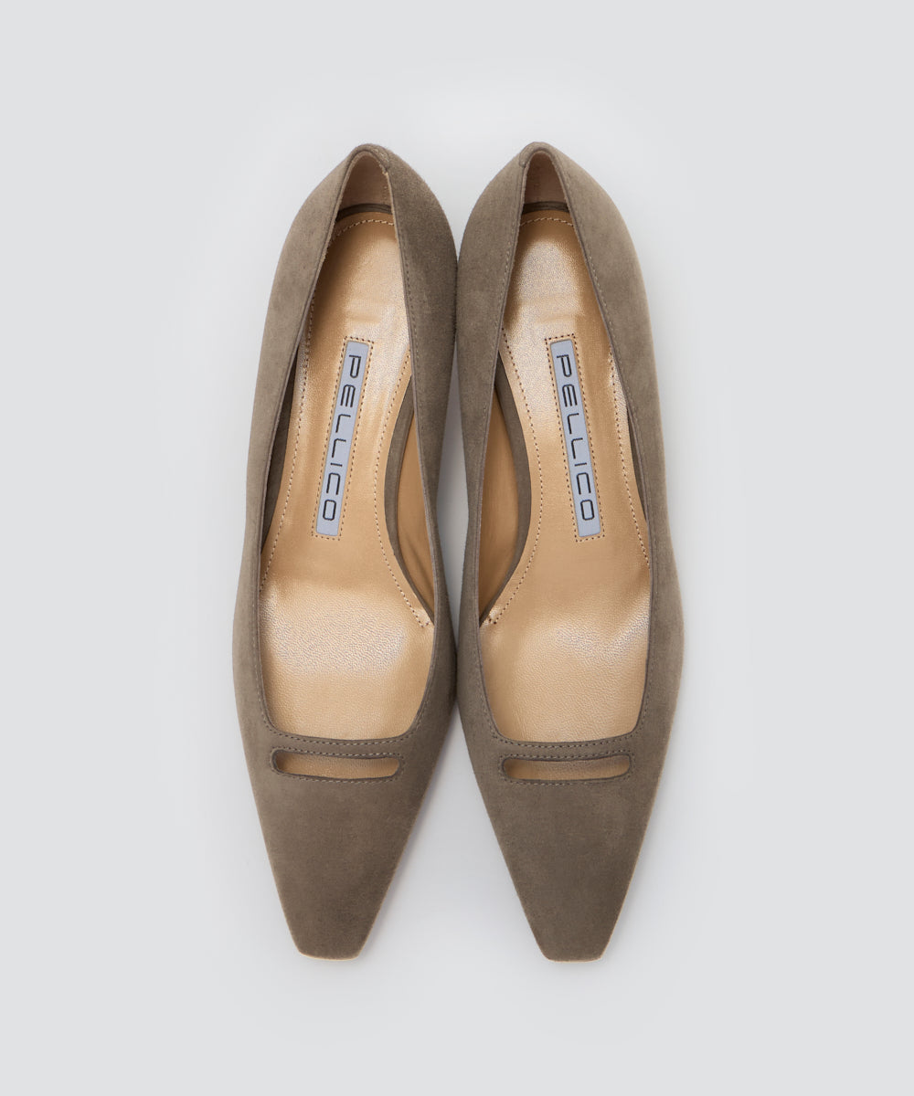 PELLICO | アネッリソレッラ スウェード パンプス 3.5cm TAUPE