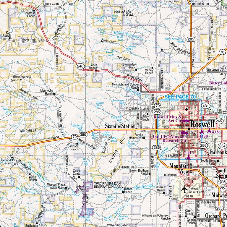 New Mexico Atlas & Gazetteer Map by Garmin | Avenza Maps