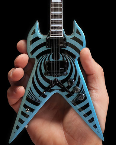 Zakk Wylde WARHAMMER Pelham Blue Vertigo Mini Guitar Replica
