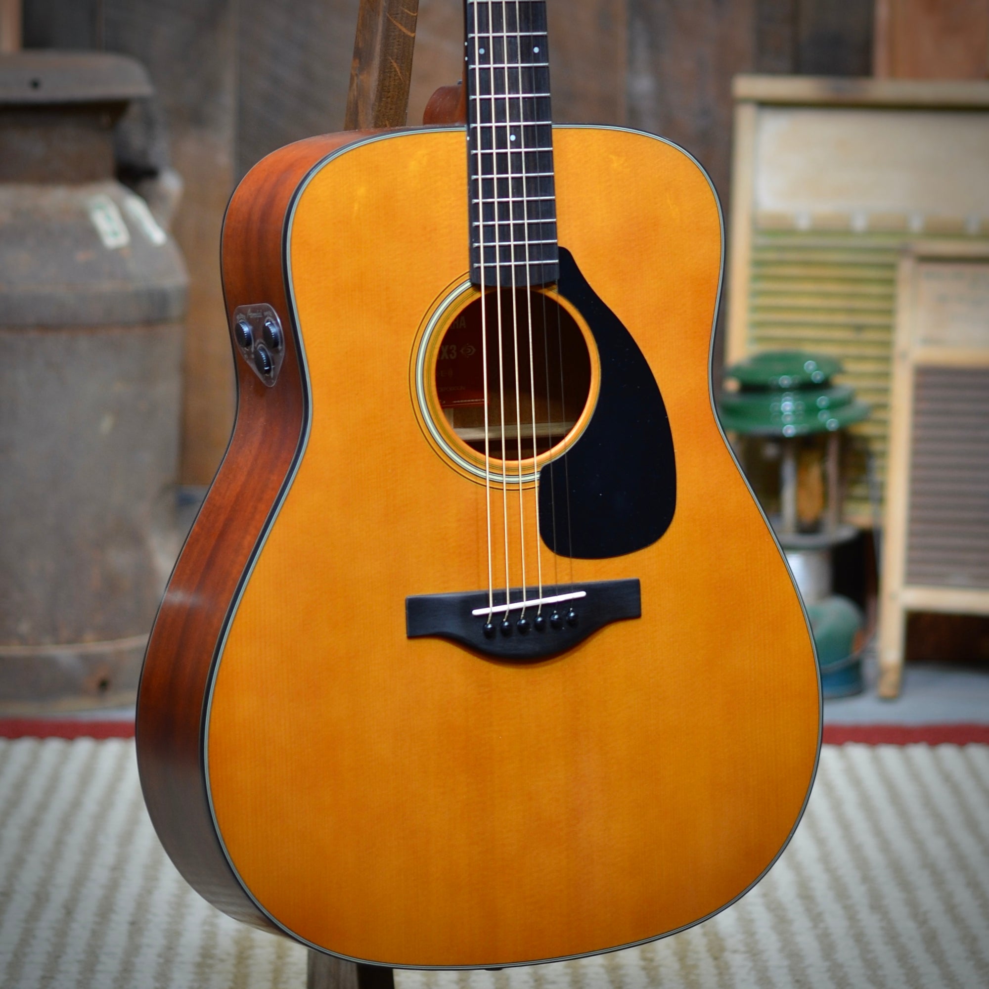 Yamaha Red Label FGX3 Natural Dreadnought Acoustic Guitar With