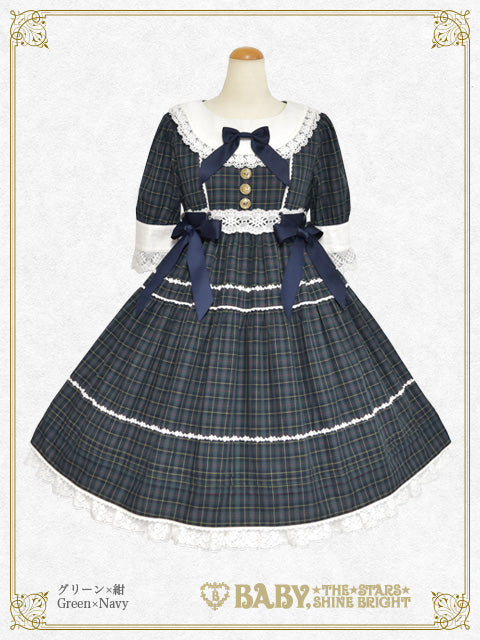 タータンチェックシャーメインワンピース – BABY, THE STARS SHINE BRIGHT