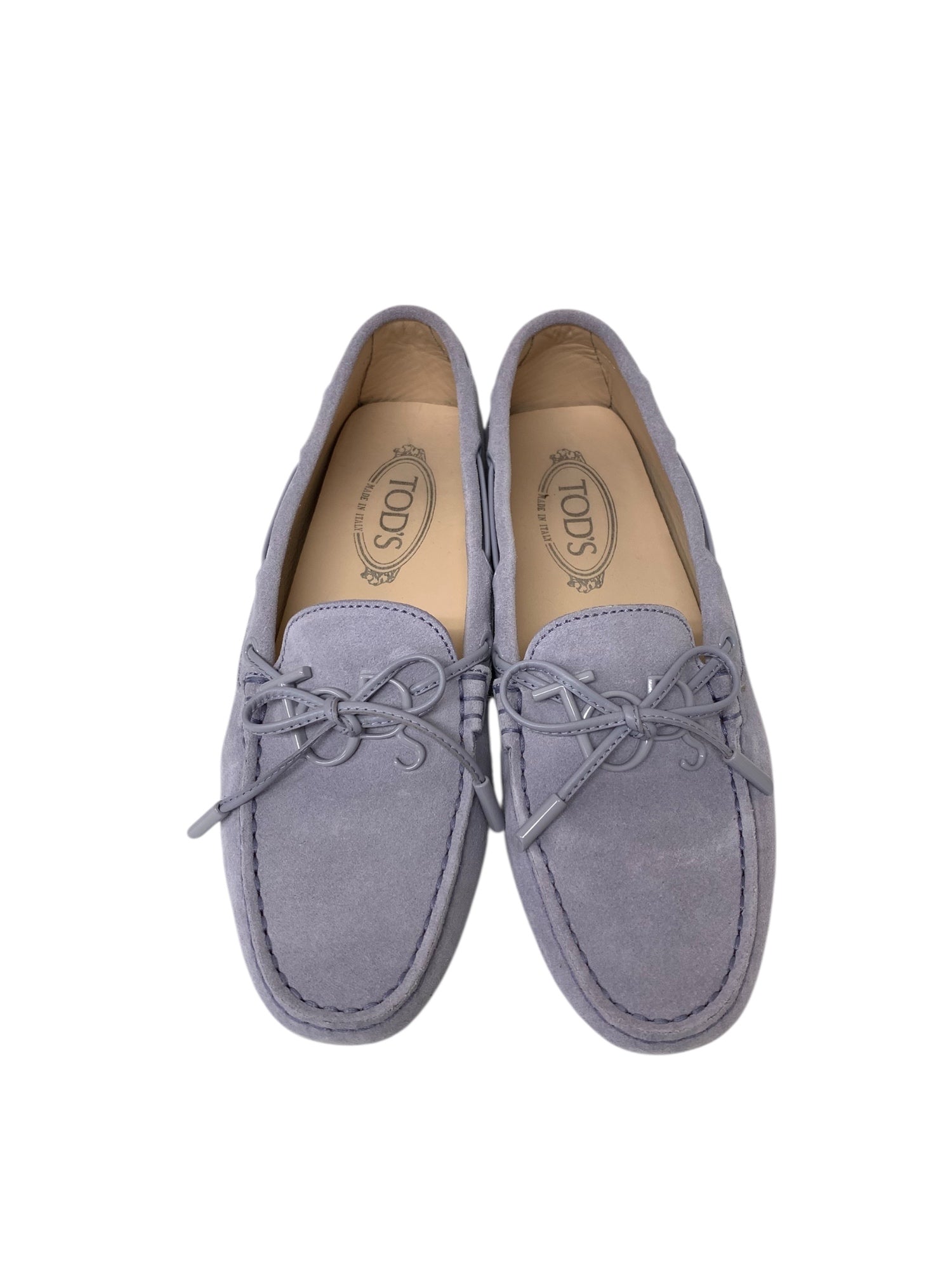 トッズ ドライビングシューズ 38 1/2 パープル スエード | 中古