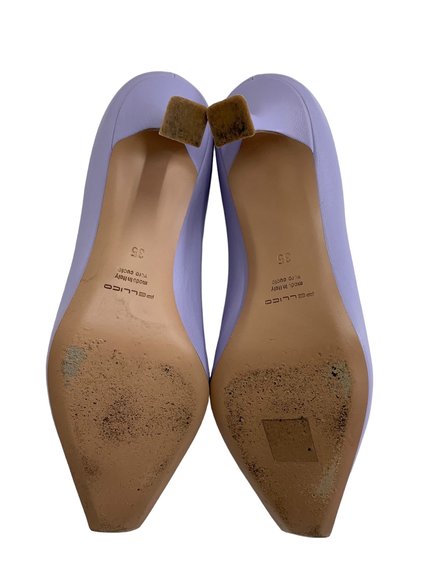 ペリーコ パンプス 35 パープル DAMA65 セミスクエアトゥ | 中古