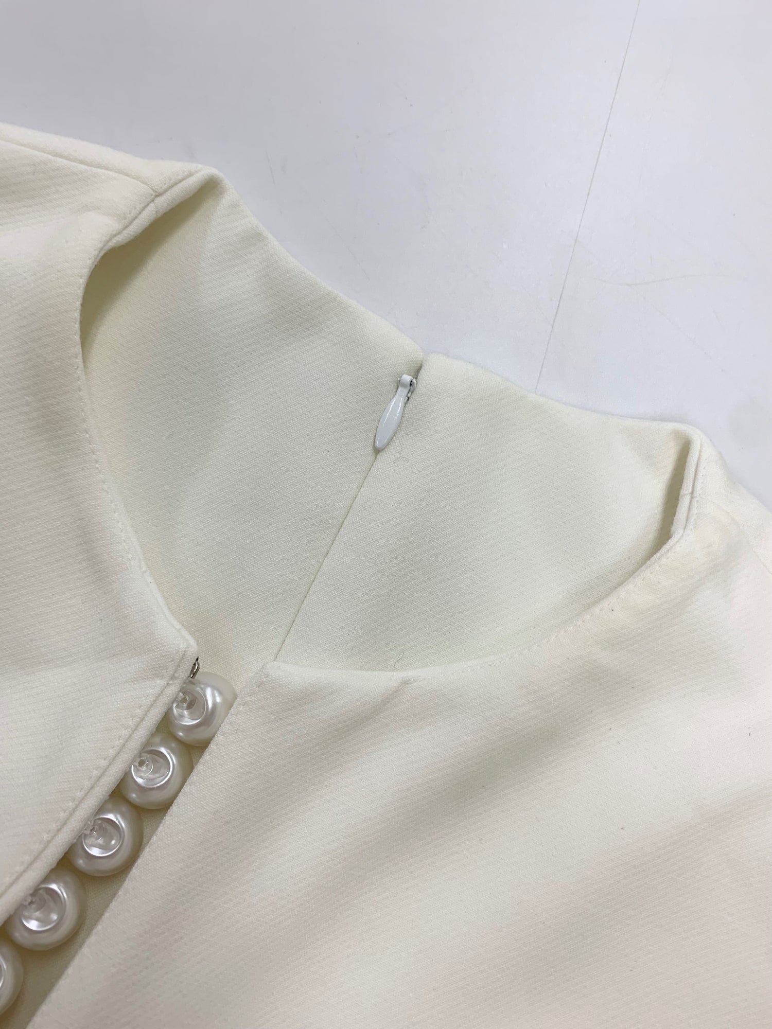 ヨーコチャン YCB-621-267 ブラウス 36 ホワイト ティアードスリーブ