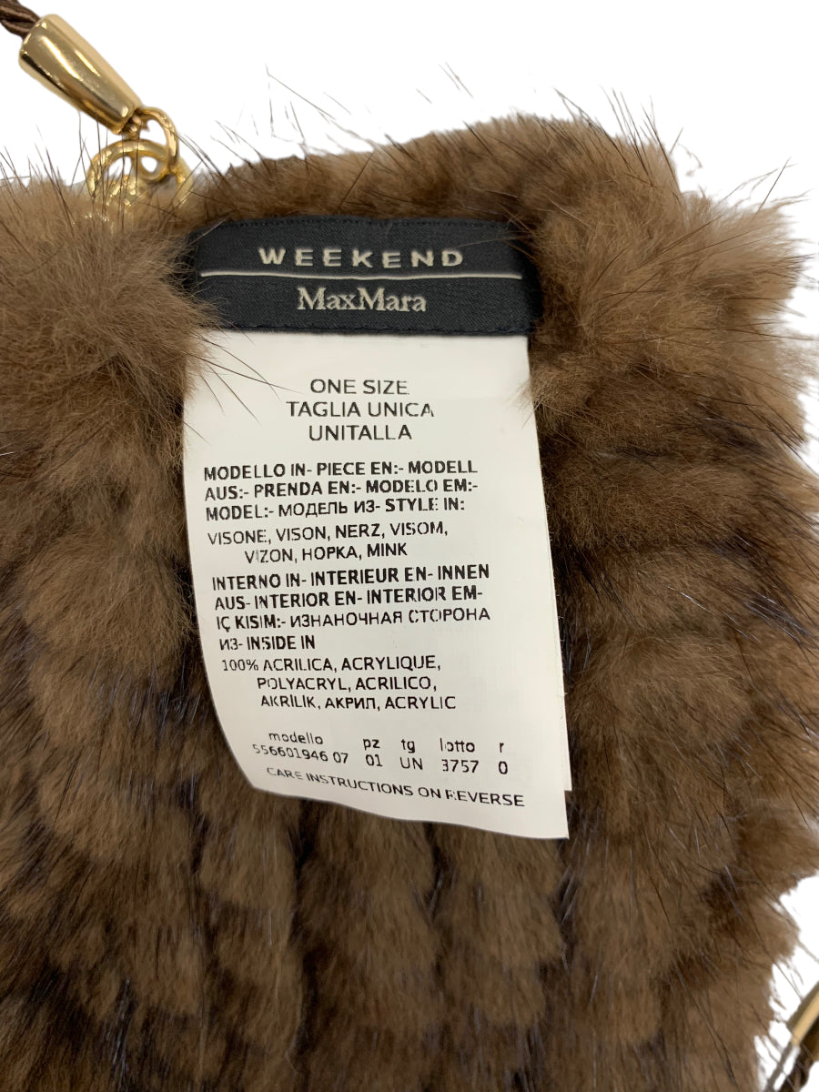 ウィークエンドマックスマーラ 560570 手袋 ブラウン ミンク