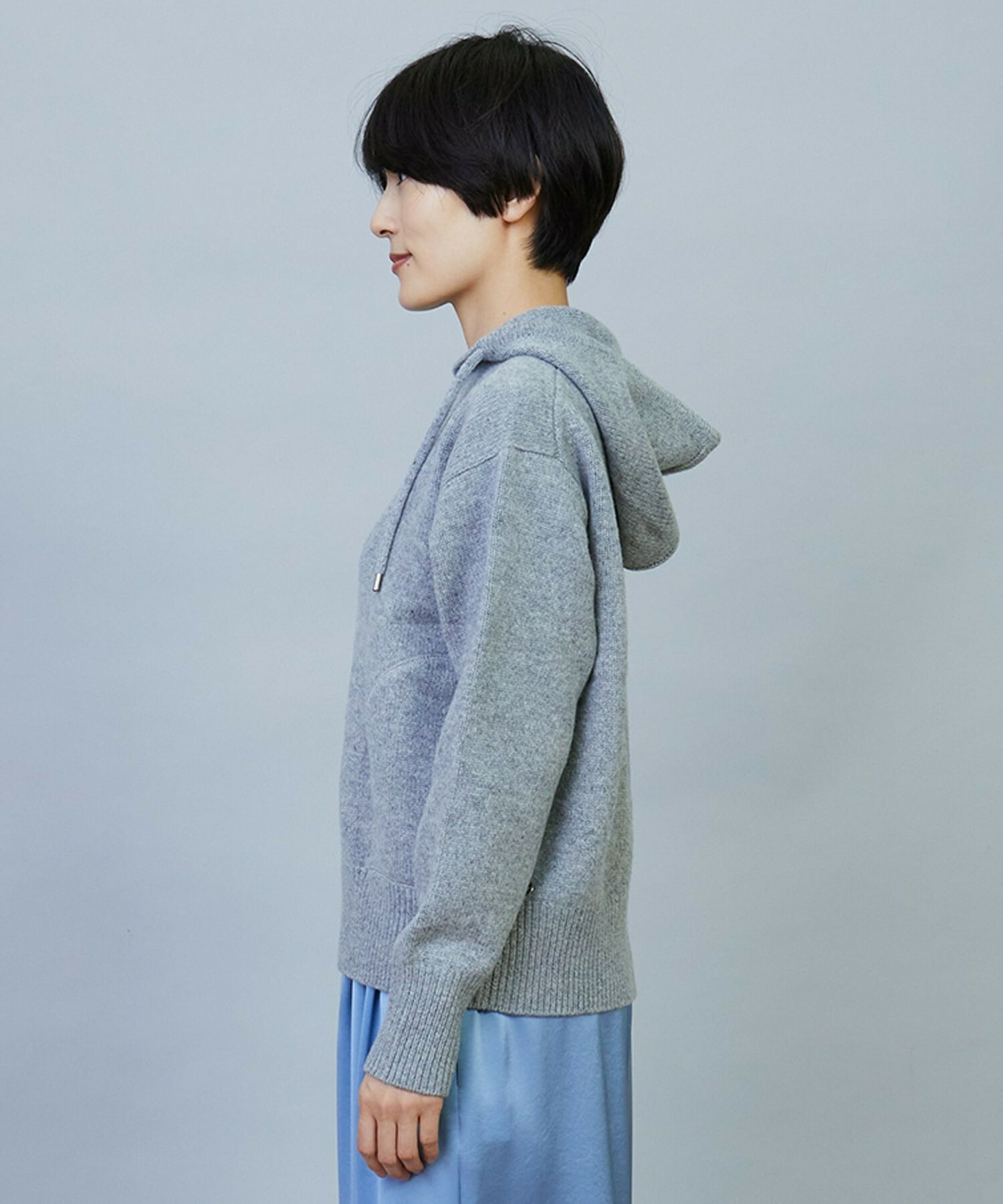 ANNUAL×MOGA ウールカシミヤニットパーカー｜BIGI online store