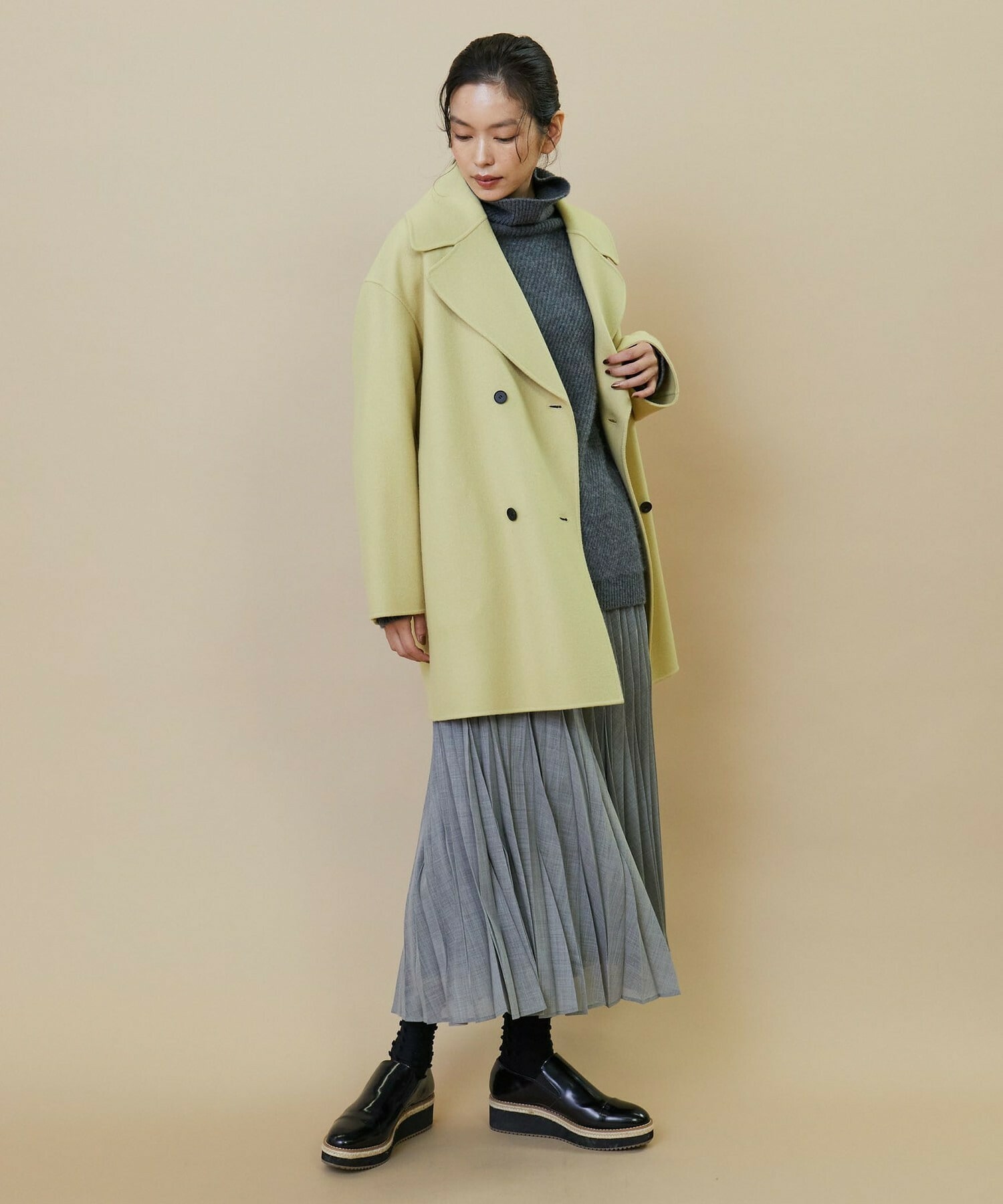 リバーウールダブルブレストコート｜BIGI online store - ビギ