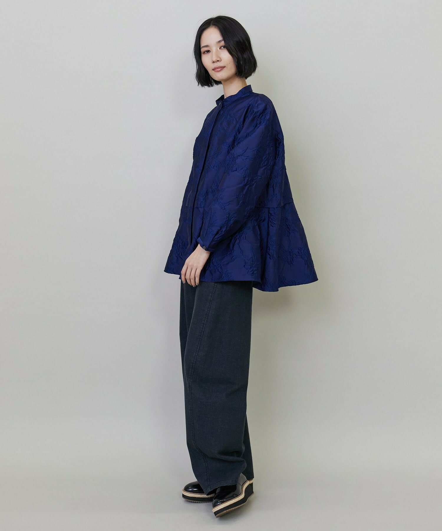 フラワージャガードブラウス｜BIGI online store - ビギ オンラインストア