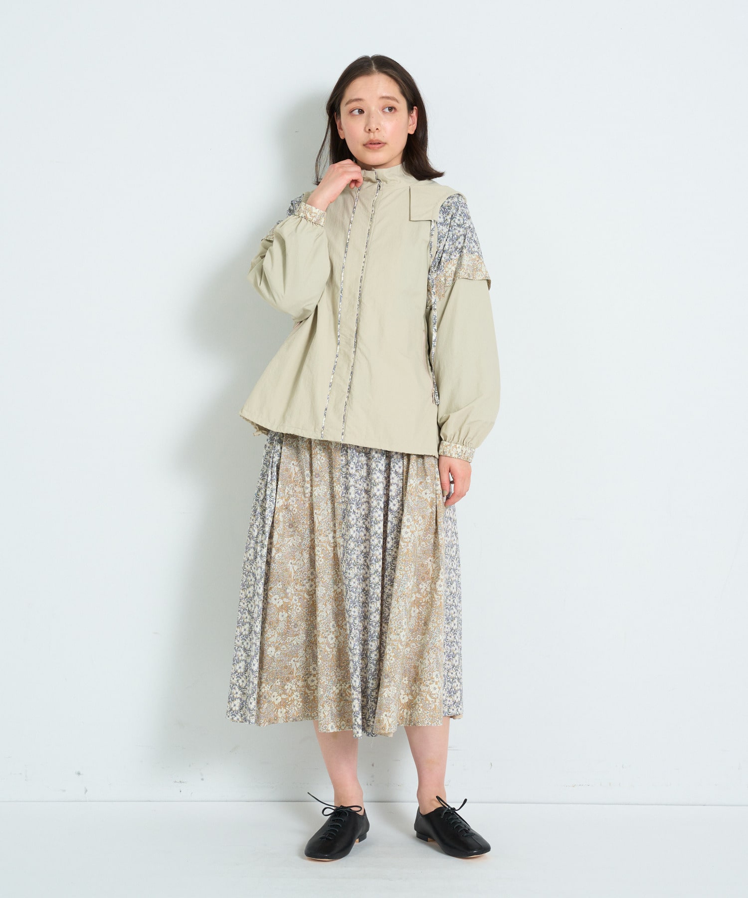 リバティパッチワークブルゾン｜BIGI online store - ビギ オンライン