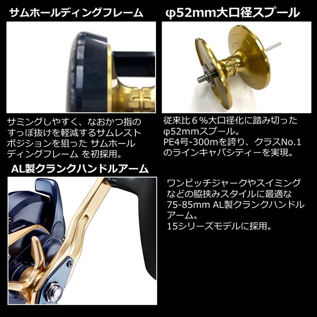 ダイワ ベイトリール 22ソルティガ 15H-SJ(右)(15H-SJ): リール｜釣具