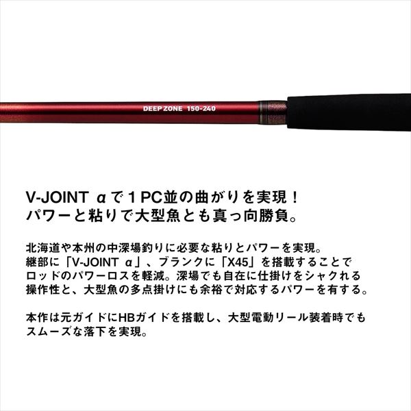 ダイワ 船大物竿 ディープゾーン 150-210・K(2ピース)(150-210・K): 竿