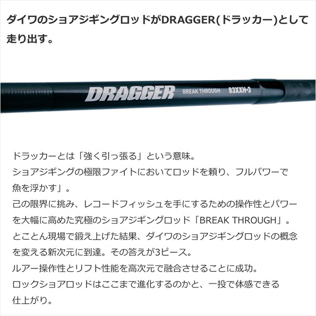 MOご落札フォーム】ダイワ ドラッガー ブレイクスルー 100HH-3 DAIWA