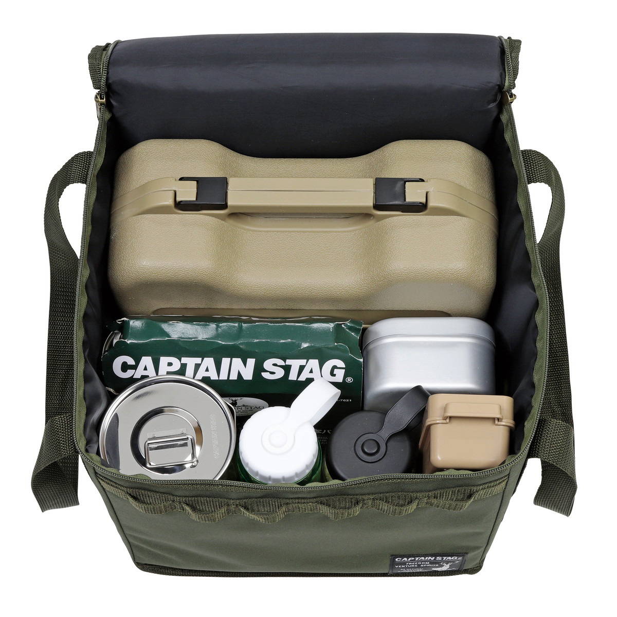 七輪収納ケース（オリーブ） -キャプテンスタッグ公式オンラインストア