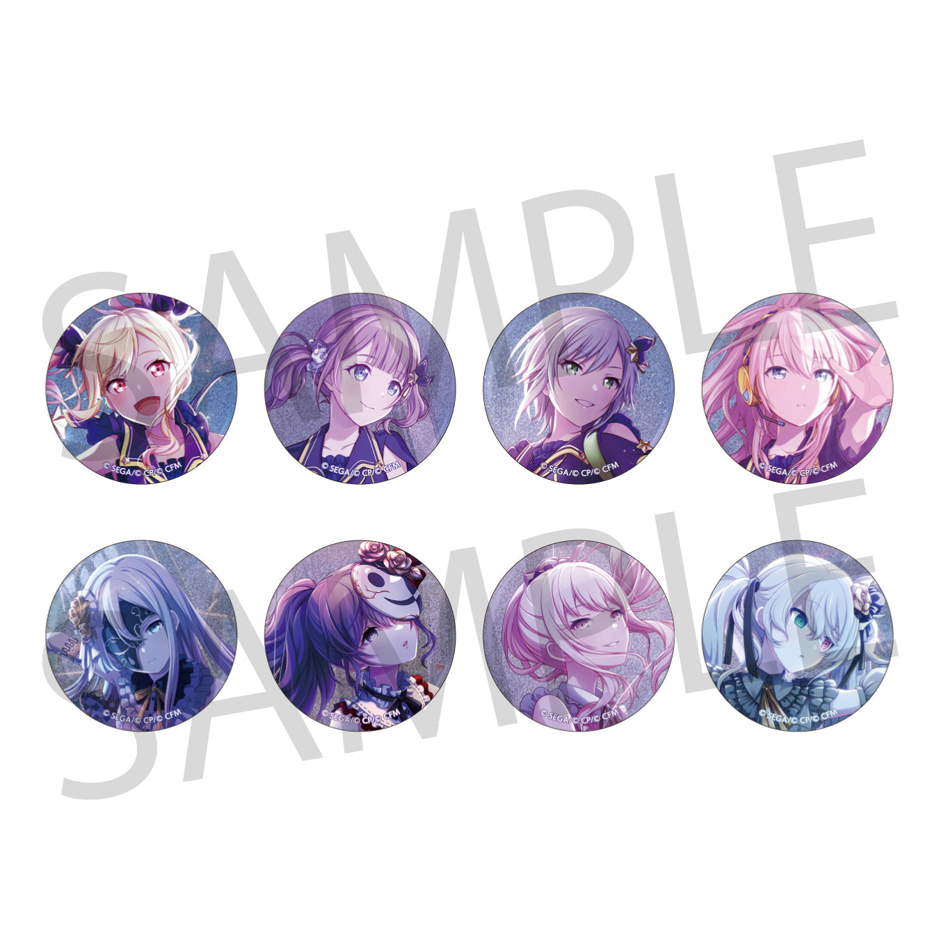 予約商品】【再販】グリッター缶バッジ イベントイラストコレクション