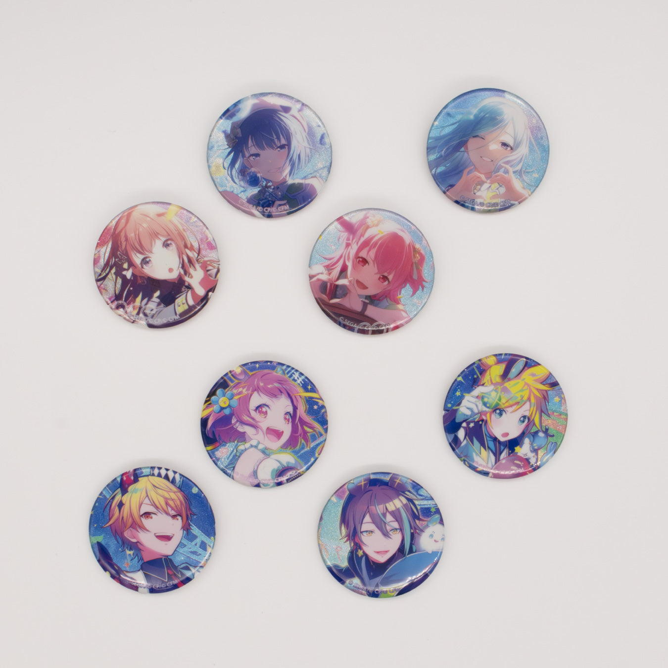 ま*る様 プロセカ 桃井愛莉 グリッター 缶バッジ 42C グリッター缶