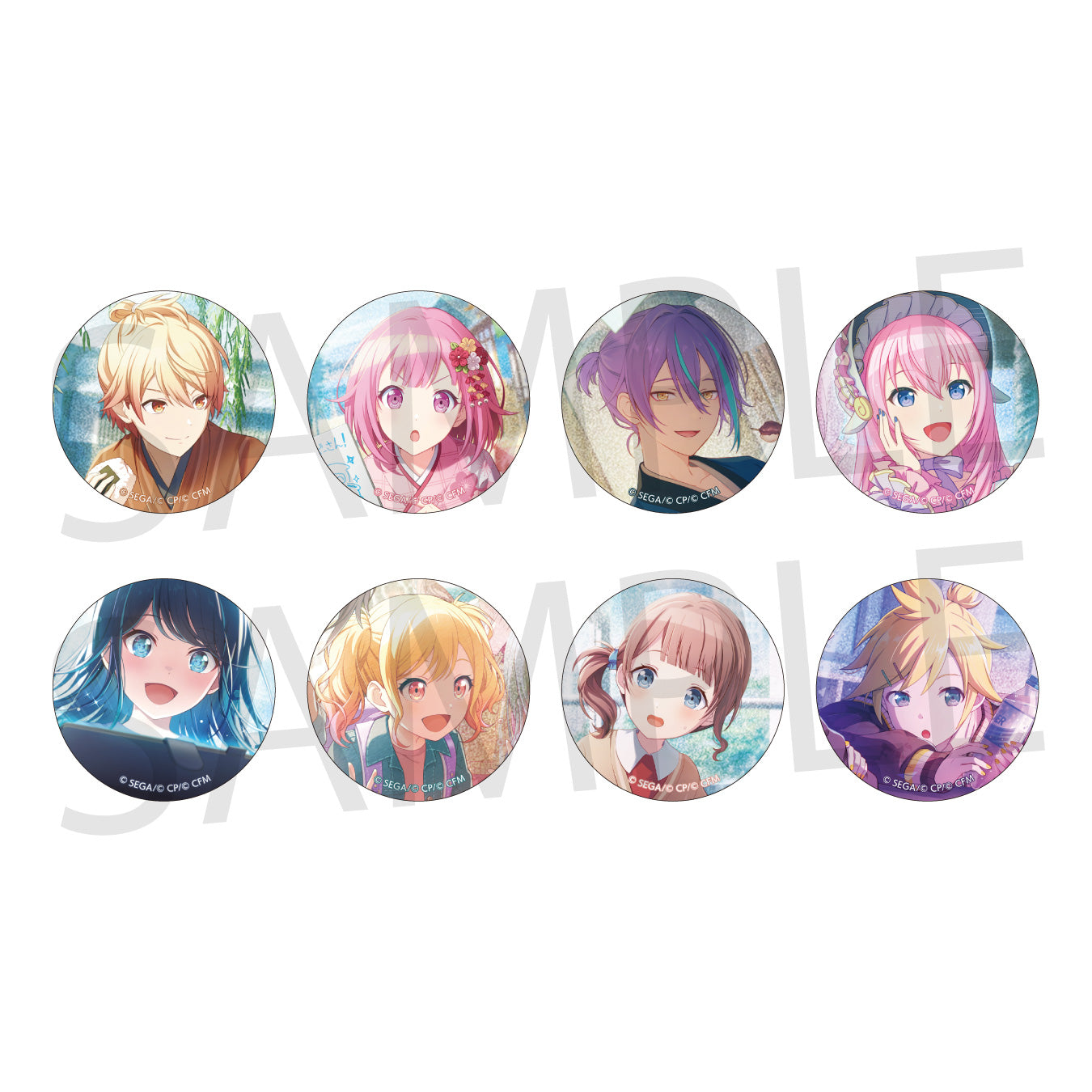 プロセカ 白石杏 缶バッジ 45点 まとめ売り 46B 白石杏 46B プロセカ