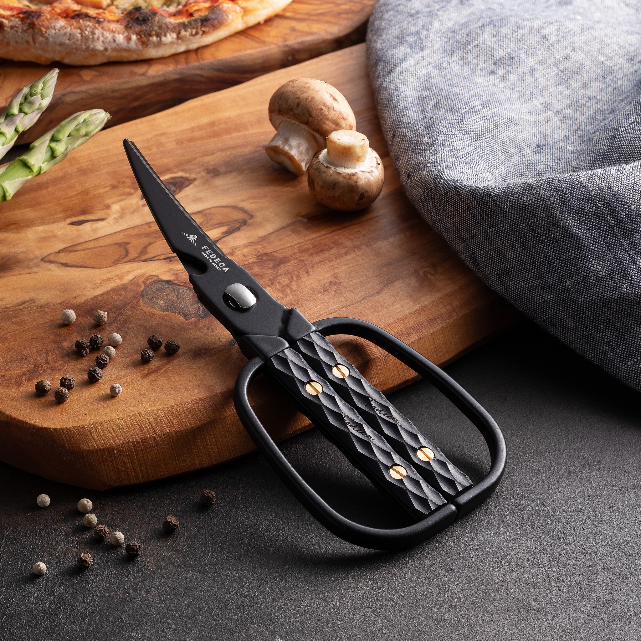 FEDECA キッチンハサミ 名栗ブラック 13,200円