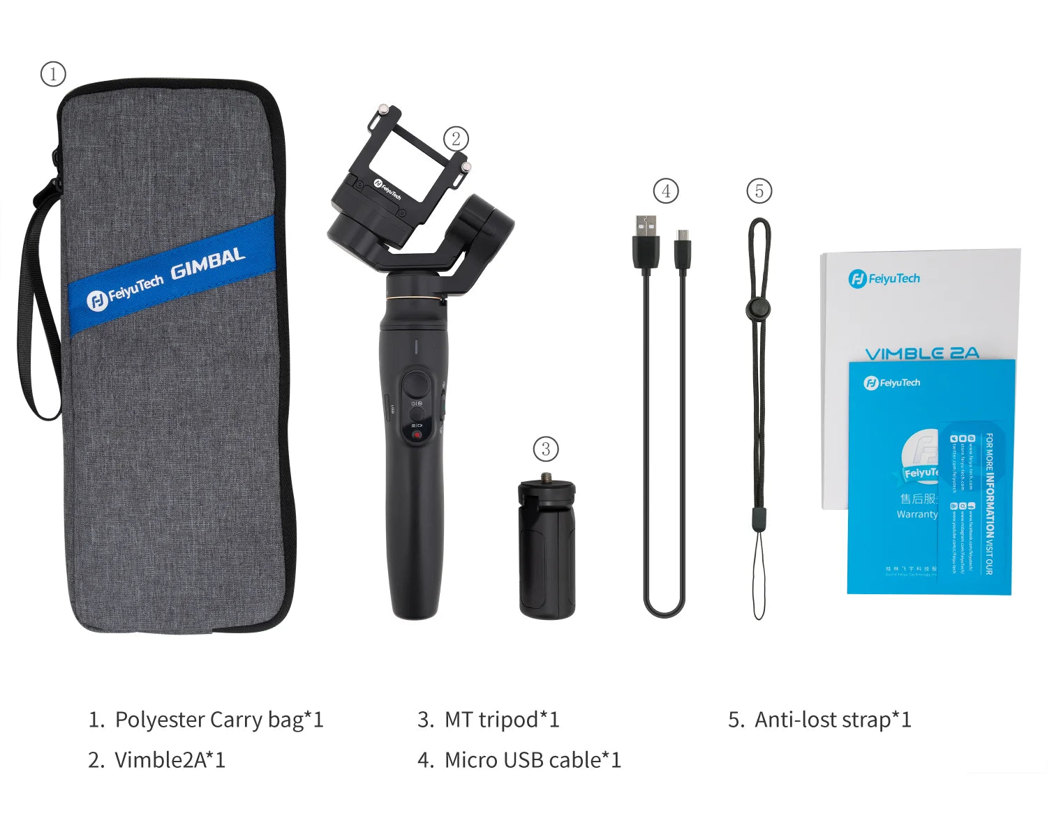 Feiyu Vimble 2A | Extendable Gimbal for Action Cam – FeiyuTech