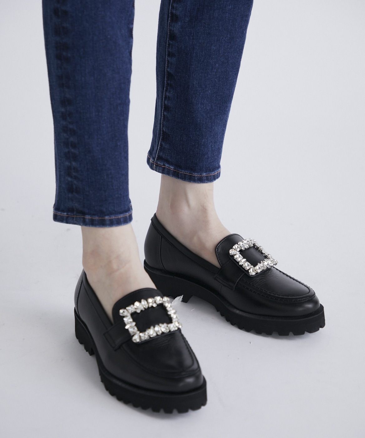 タンクソールビジューローファー｜Maglie le cassetto（マーリエ ル