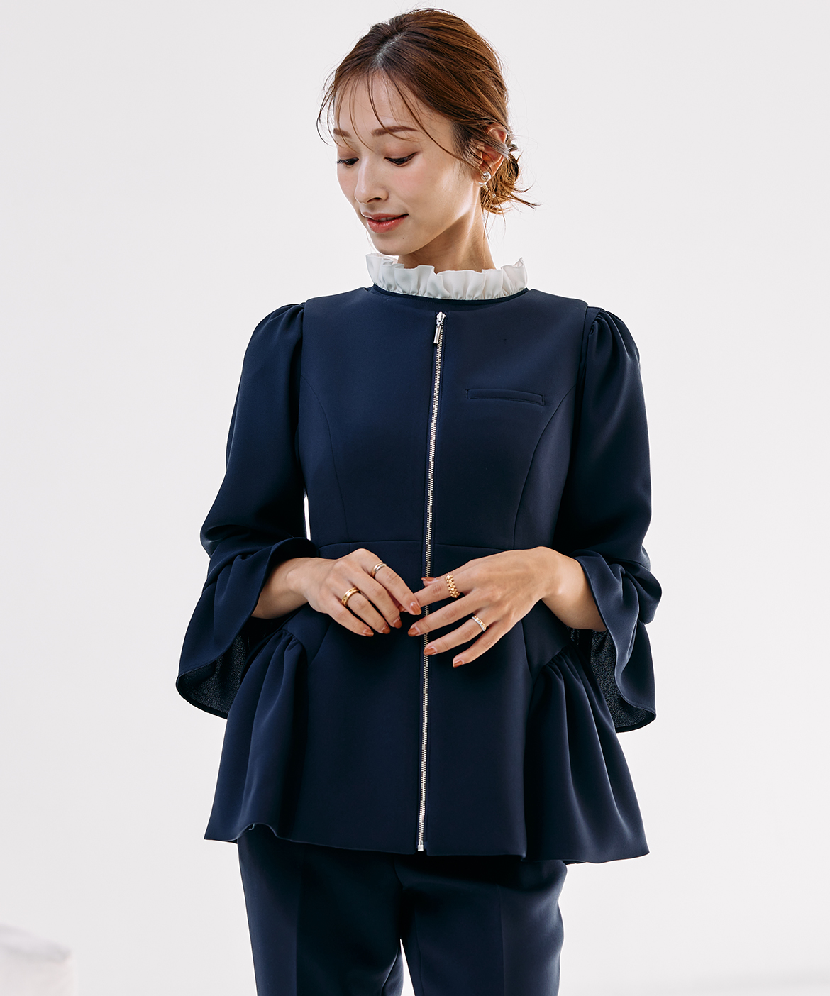 M Maglie le cassetto×吉田理紗》今っぽ上品ジレ｜M Maglie le