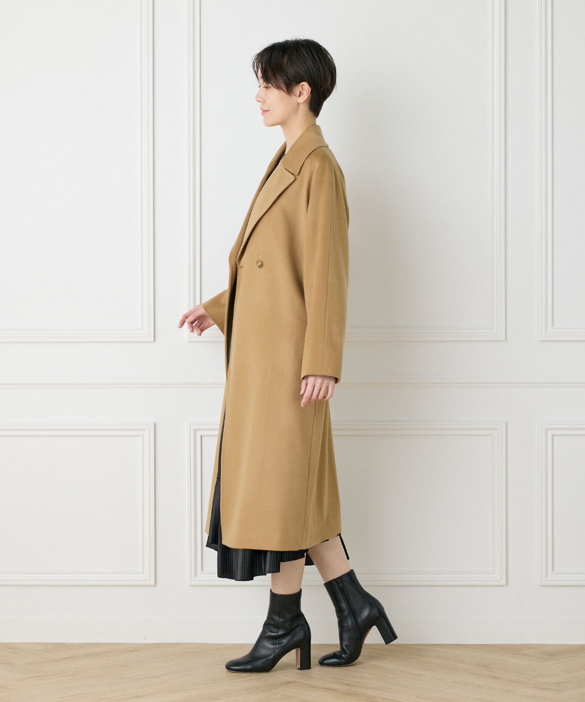 WEB限定》カシミヤ100%ラップコート｜INED（イネド）｜フランドル