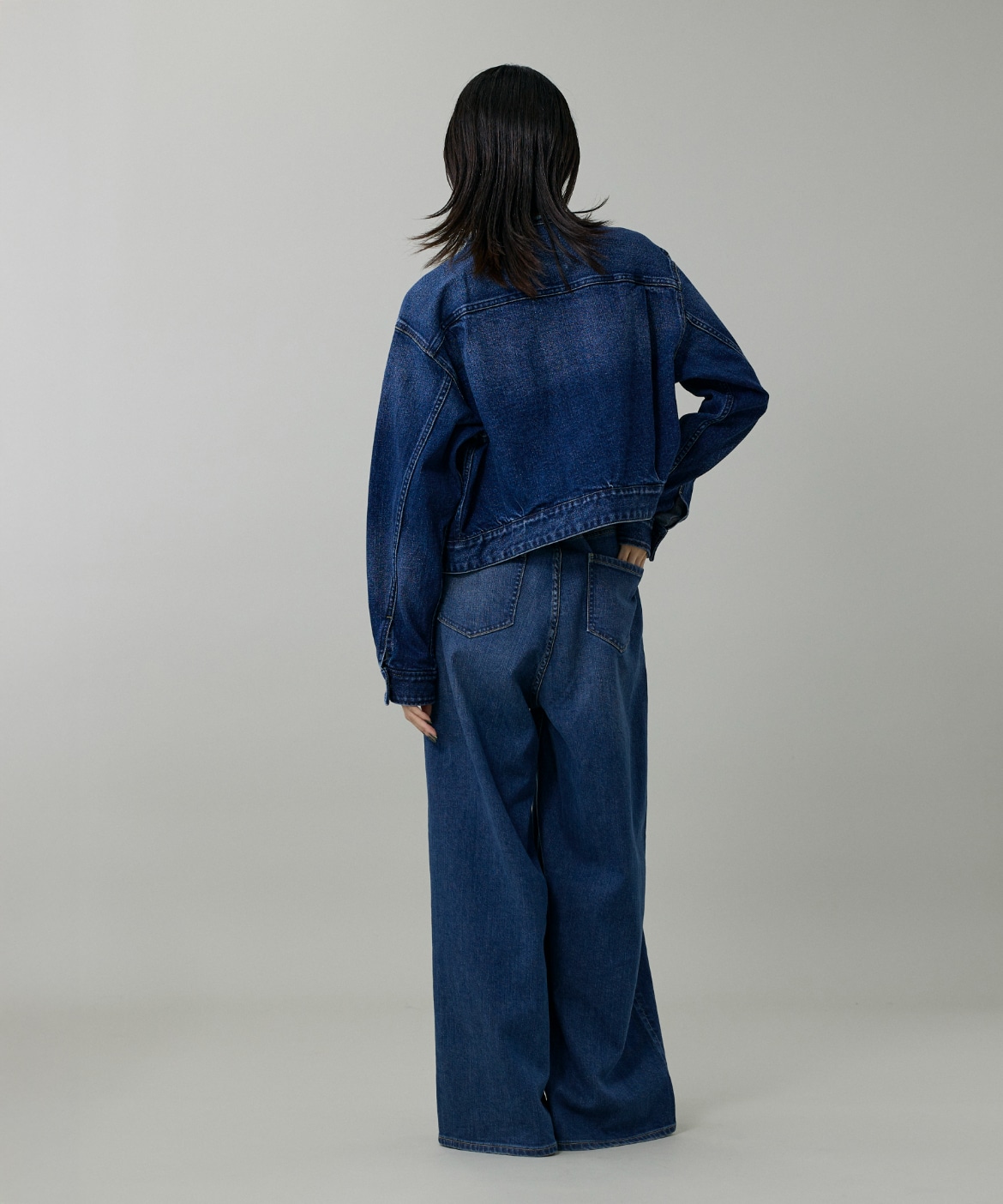 INED別注ノーカラーデニムジャケット《Healthy DENIM》｜INED（イネド