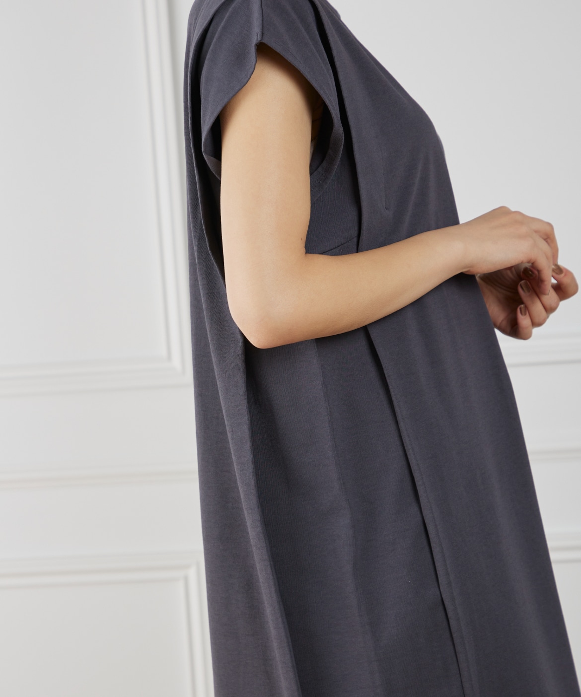 ショルダータックワンピース｜7-IDconcept.（セブンアイディコンセプト