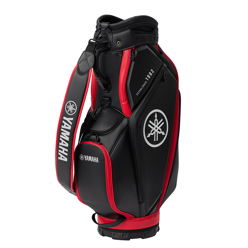 ミドルサイズキャディバッグ ブラック×レッド | ヤマハ ゴルフ