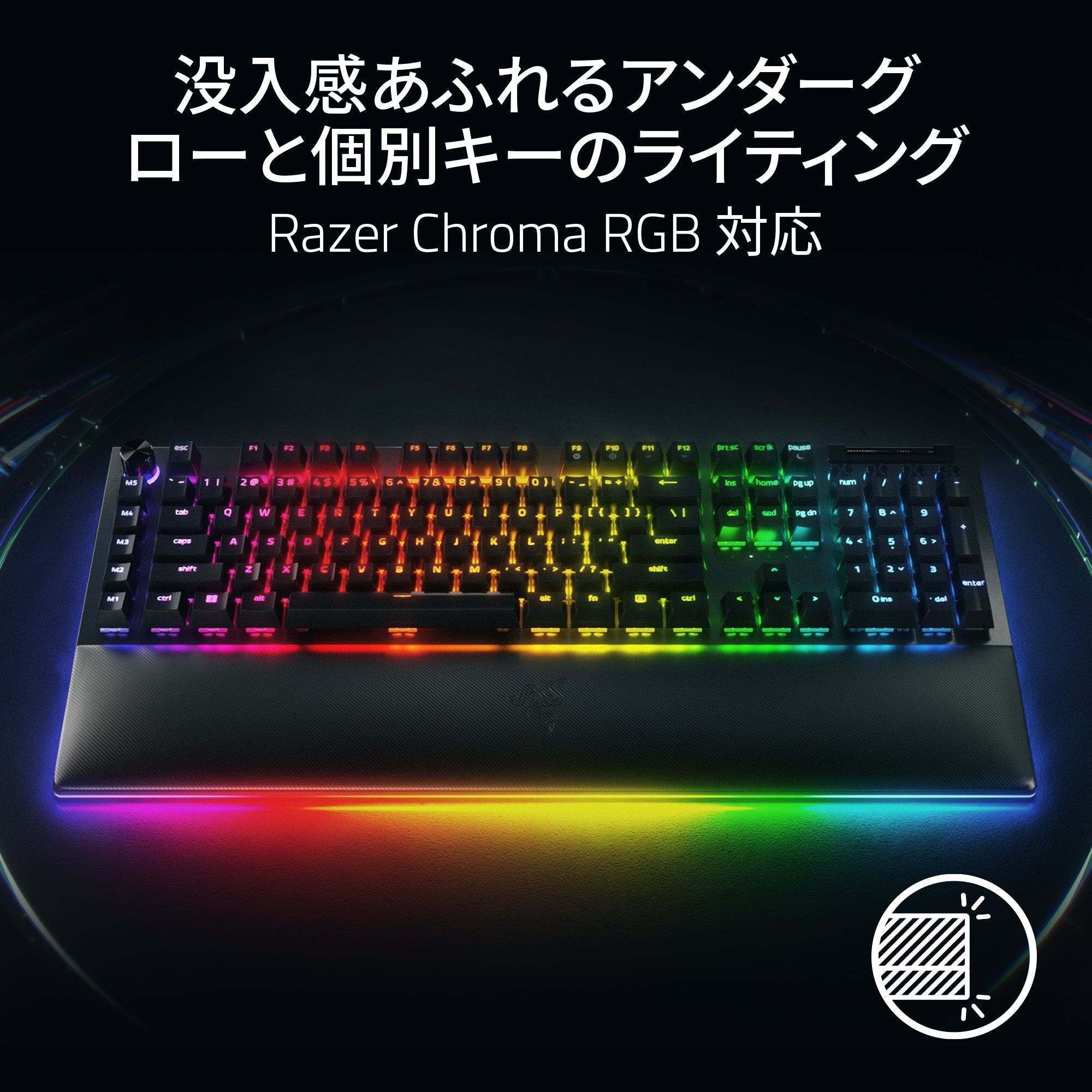 Razer BlackWidow V4 Pro JP Green Switch ブラックウィドウ